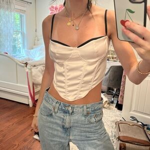 Satin corset top
